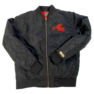 TPL RETRO NAVY BOMBER …. Black Red and Gold